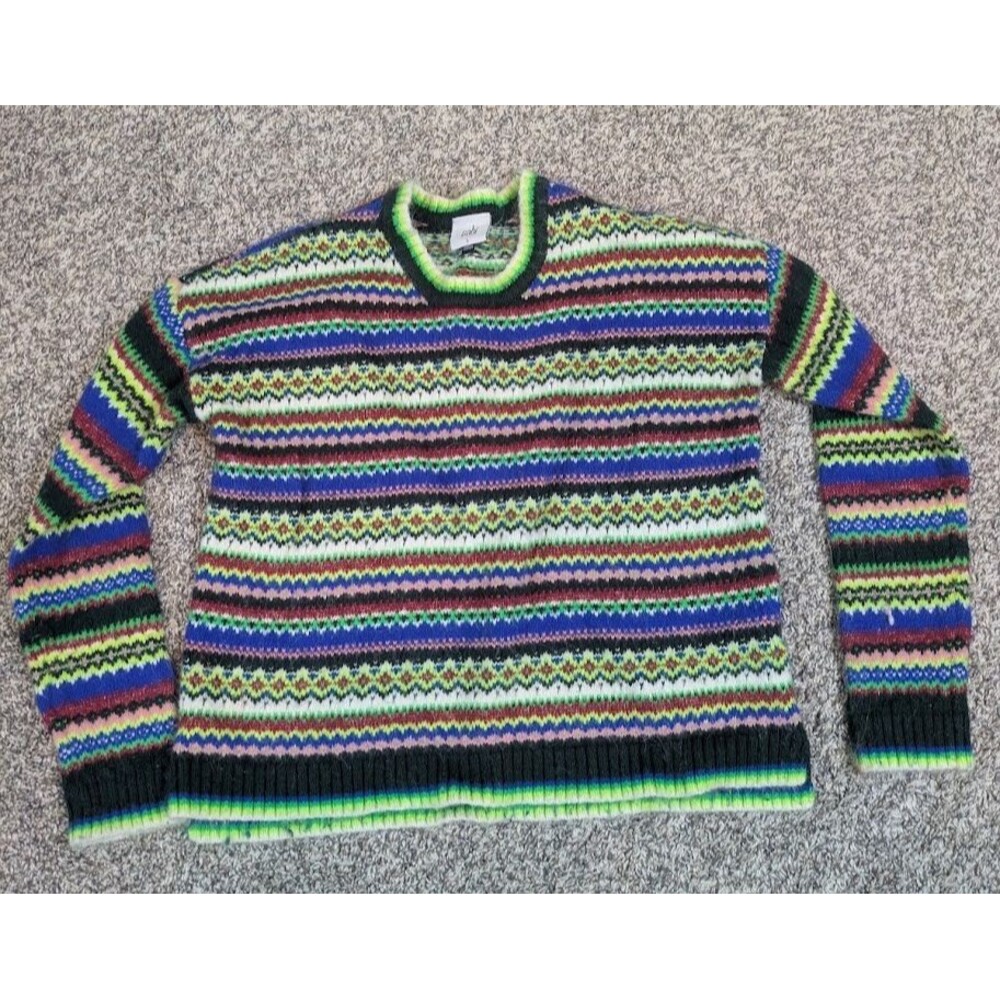 Cabi Moorland Womens Small Pullover Crew Neck Sweater Multicolor Stripe